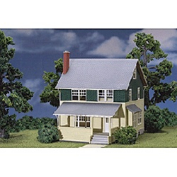 ATL711 HO Scale Kates Colonial Home Kit, Multi Color