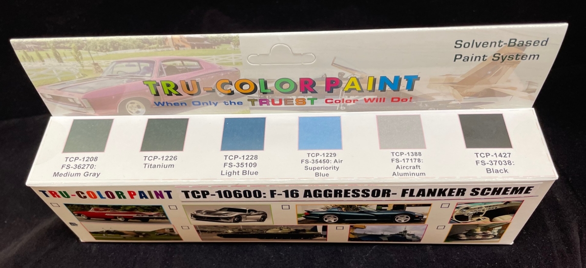 TCP10600 1 oz F-16 Aggressor Paint Set, Blue Flank