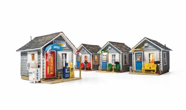 WOO5073 HO Scale Moonlite Motor Court