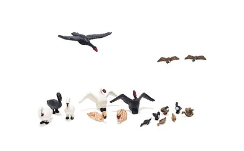WOO1969 HO Scale Ducks & Swans Model Figures