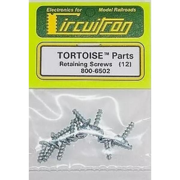 CIR6502 Circuit on 6502 Tortoise Switch Machine Replacement Retaining Screws - Pack of 12