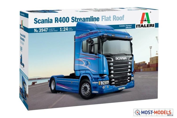ITA3947 1-24 Scale Scania Streamline Car Model Kit, Unvarnished