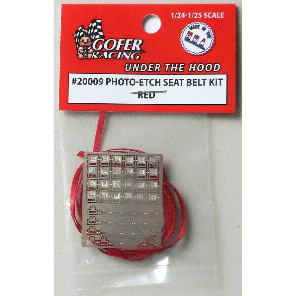 Picture of Gofer Racing Decals GOF20009 1-24 Scale Photo-Etch Red Seatbelt