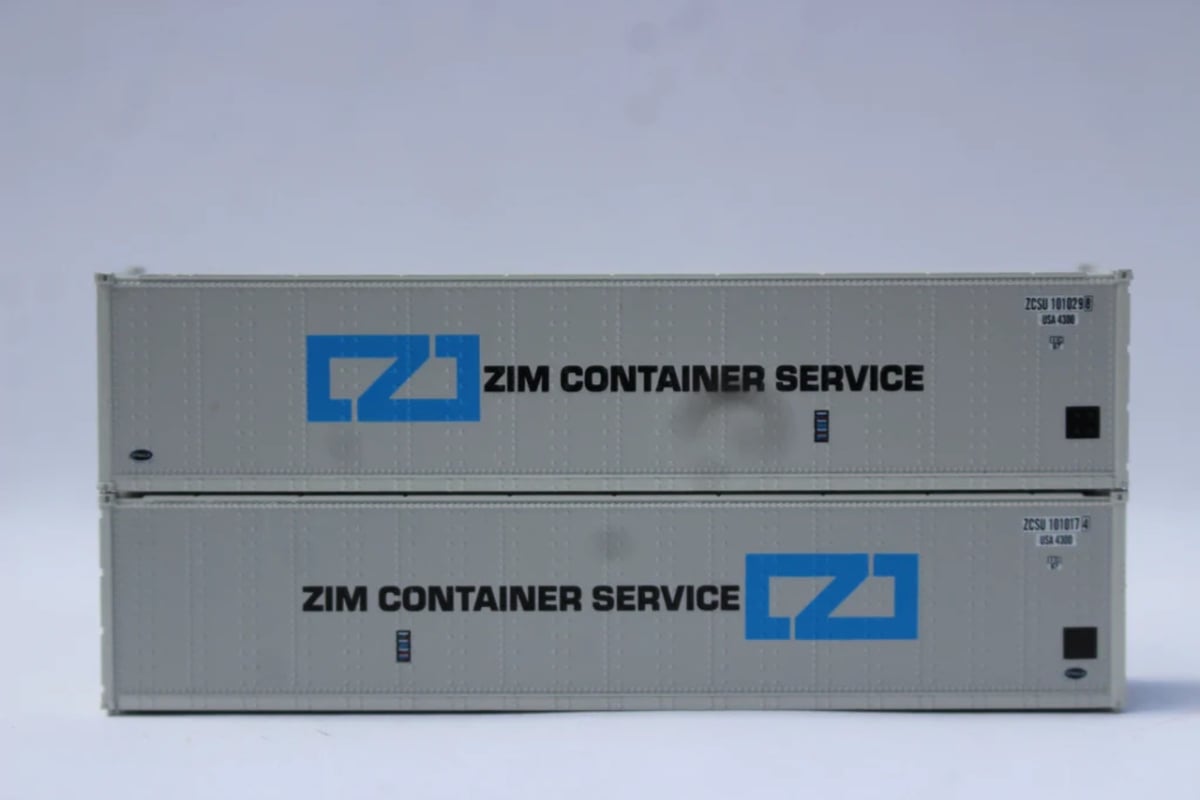 JTC405691 40 ft. Standard Height Smooth-Side No. 2 Containers ZIM Container Service