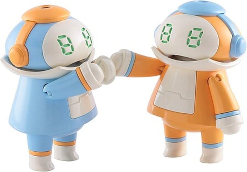 HSG64516 Tiny MechatoMate 01 Plastic Figure Model Building Kit, Sky Blue & Orange
