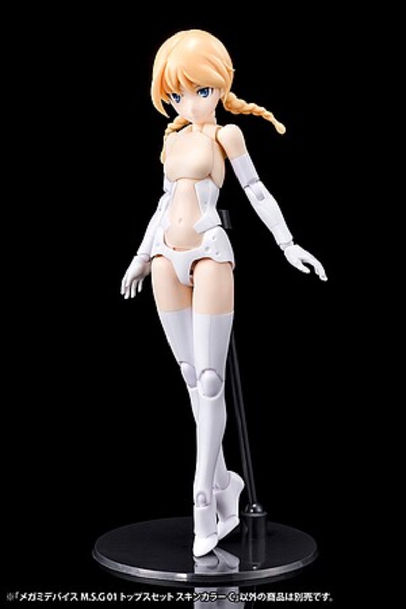 KOTKP595 1-1 Scale Megami Device Plastic Model Fantasy Accessories Top Set, Skin Color C