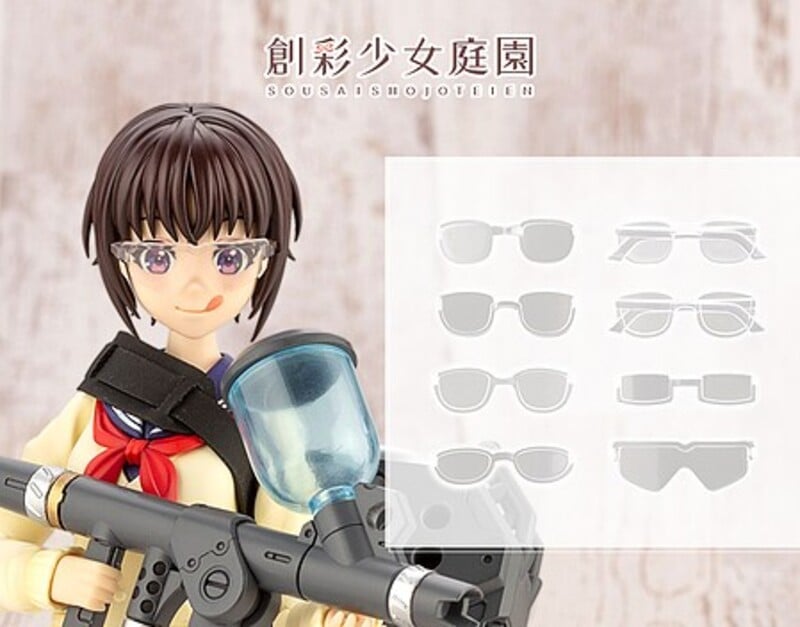 Picture of Kotobukiya KOTMV005 1-10 Scale Sousai Shojo Teien After School Glasses Set