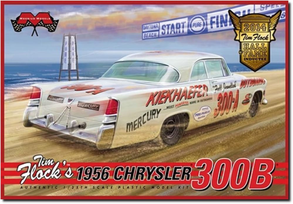 MOE1212 1956 Chrysler 300 B Tim Flock Car Model Kit