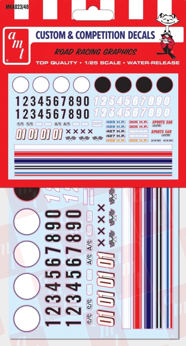 Picture of AMT MKA023 1-25 Scale Road Racing Graphics Decal Set