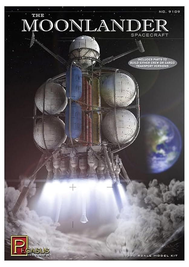 Picture of Pegasus PEG9109 1-50 Scale The Moonlander Spacecraft Model Kit