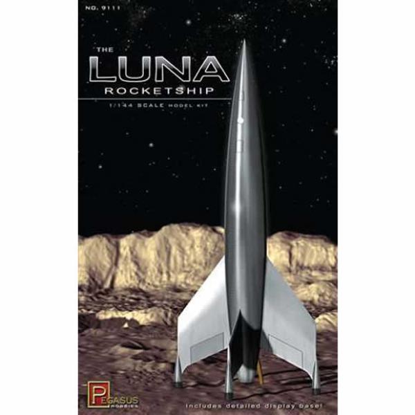 PEG9111 1-144 Scale Luna Rocketship Plastic Model Kit