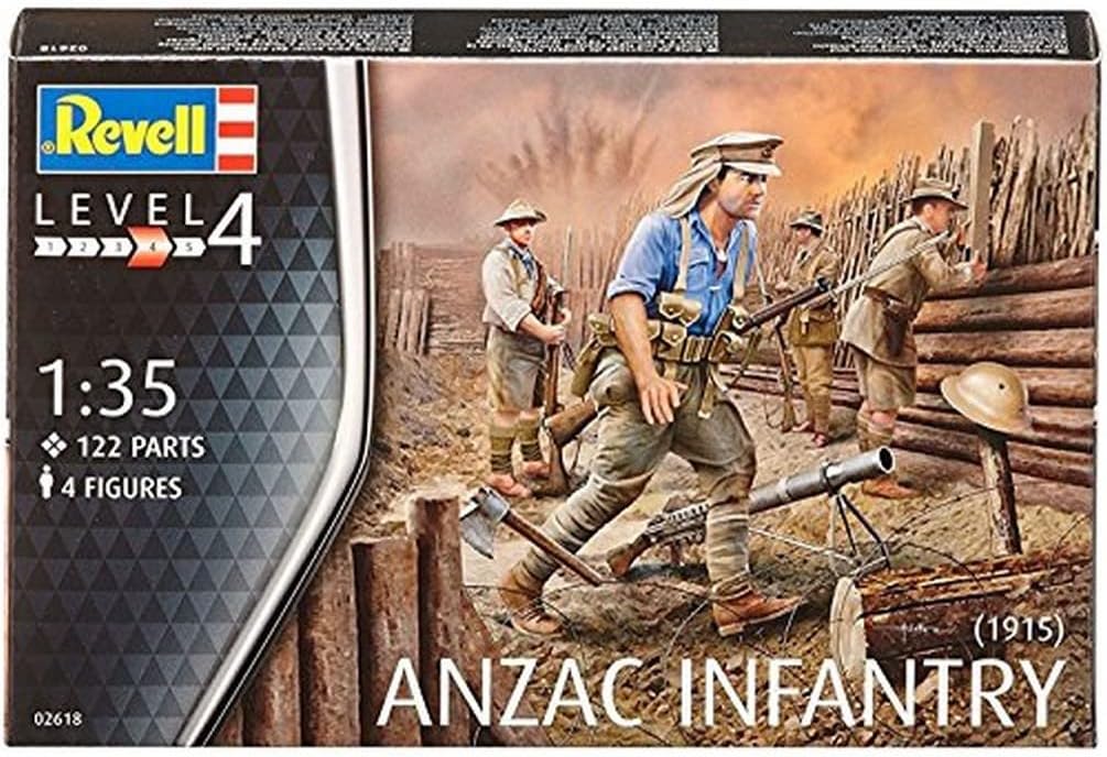 RVL802618 1-72 Scale 1915 Anzac Infantry Figure