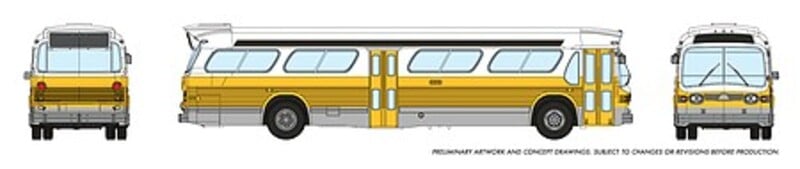 Picture of Rapido RAP573001 N Scale Look Bus Boston Model