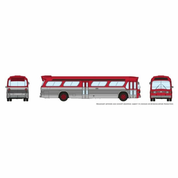 Picture of Rapido RAP573097 Scale   Look Generic Bus Model&#44; Red