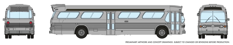 RAP573099 N Scale Generic   Look Model Bus, Silver