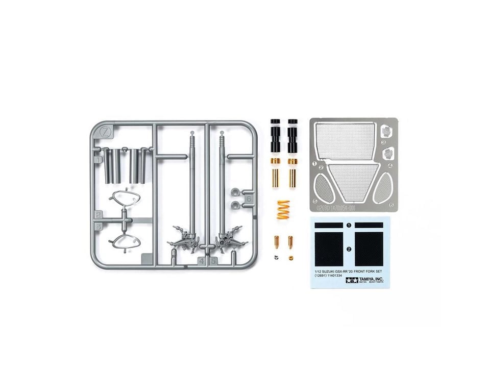 TAM12691 1 by 12 Scale Suzuki GSX-RR 20 Front Fork Set Model Car Accessories