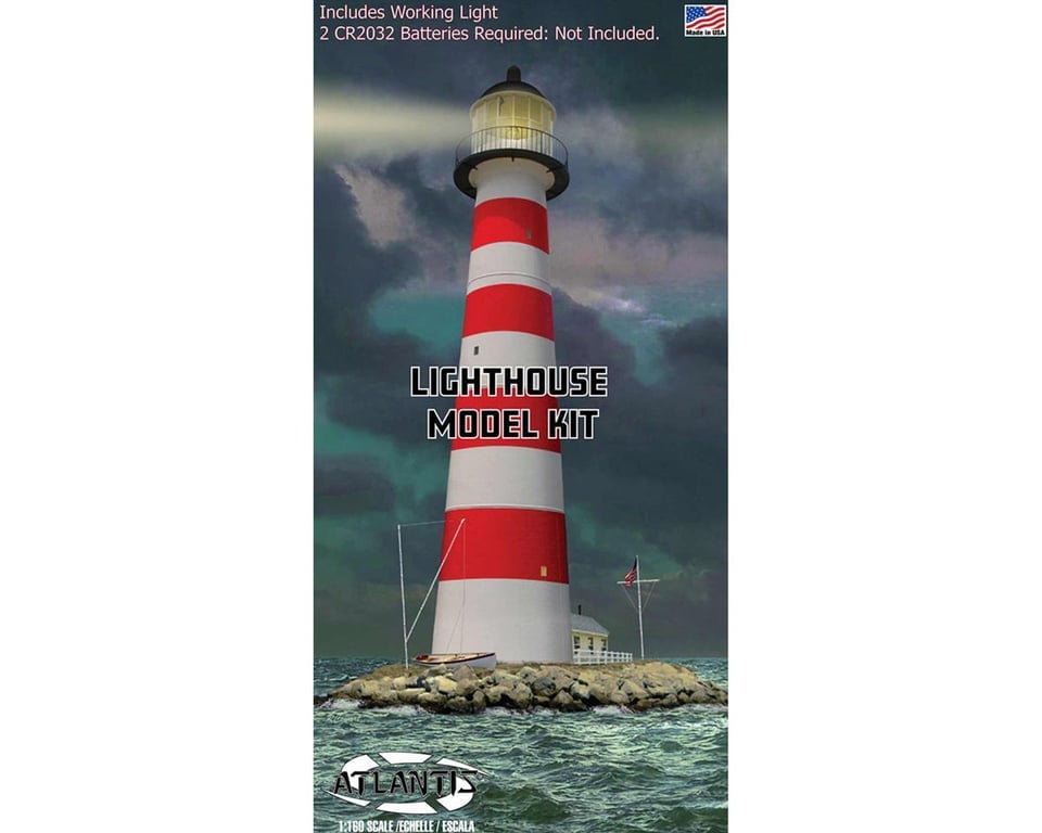 AANL70779 1 by 160 Scale Lighthouse with Light & Diorama Base Figure