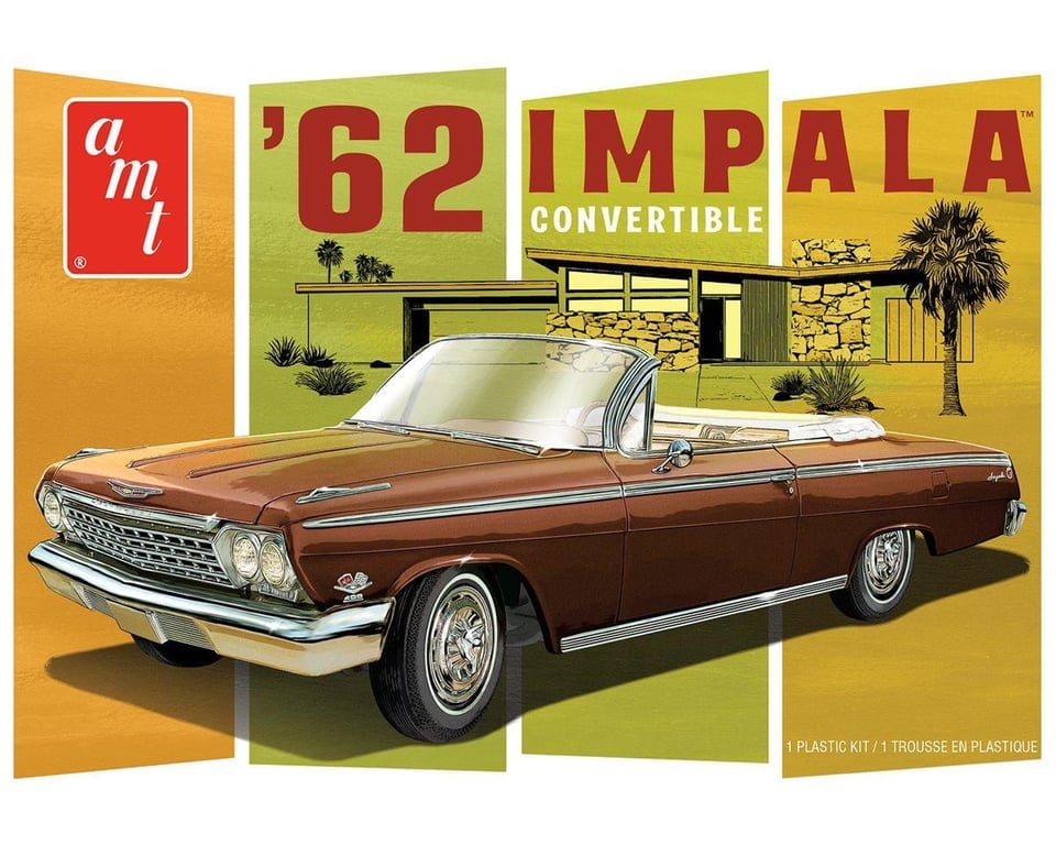 1355 1 by 25 Scale 1962 Impala Convertible Model Car