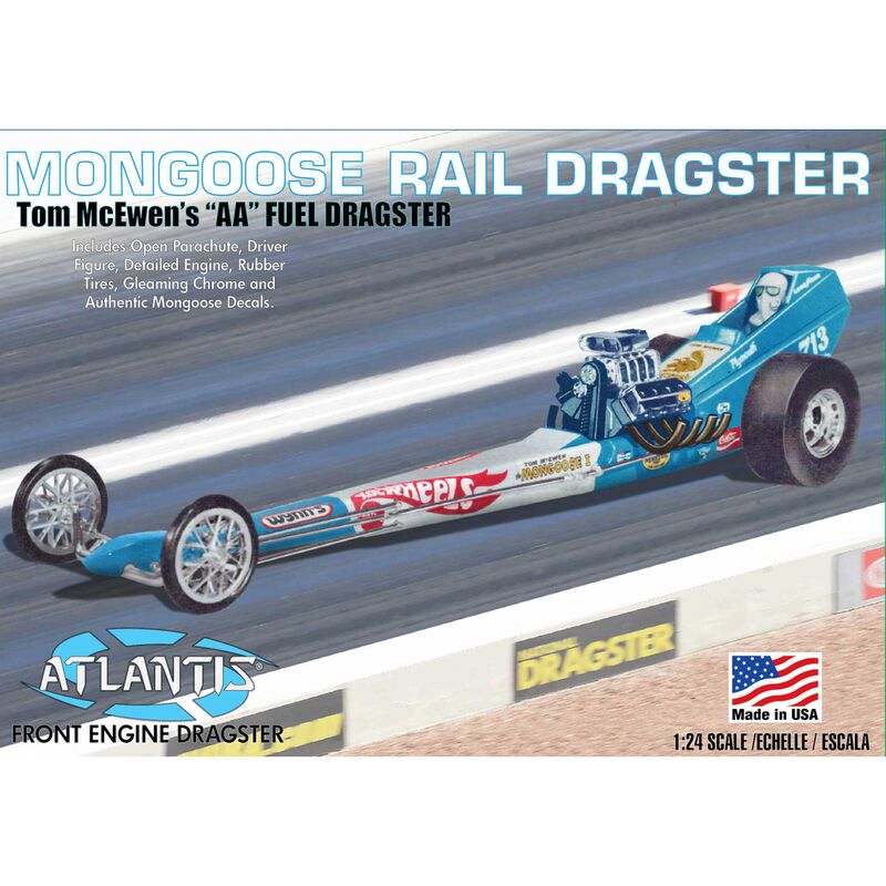 AANM5695 1-24 Scale Tom-Mongoose Front Engine Rail Dragster Car Model Kit