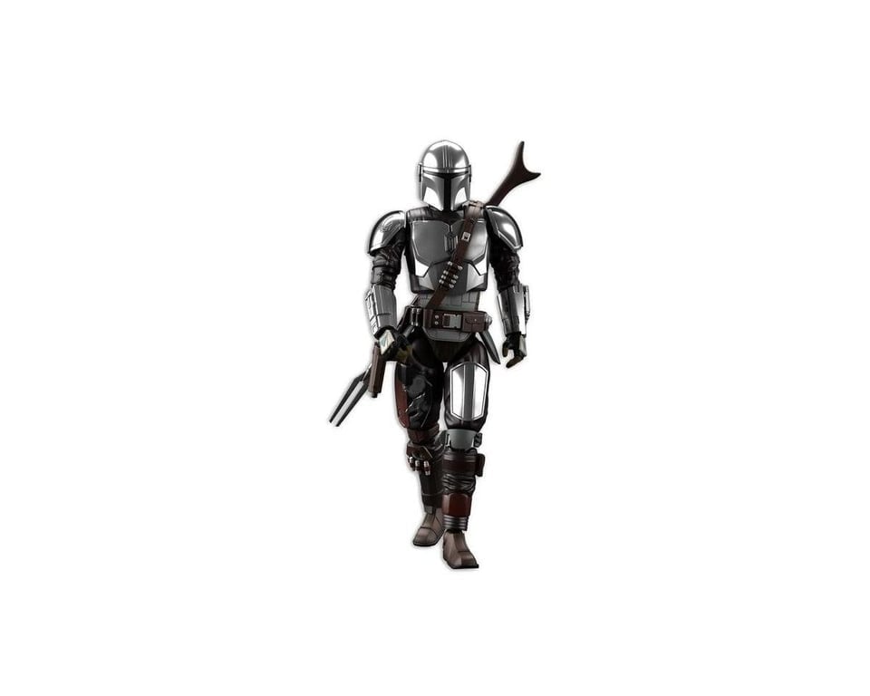 BAS2557094 1 by 12 Scale Star Wars Character Line Sliver Coating Version Mandalorian Beskar Armor Model Action Figure Kit