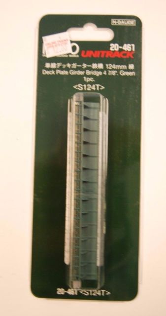 KAT20-461 124 mm N Deck Plate Girder Bridge Green