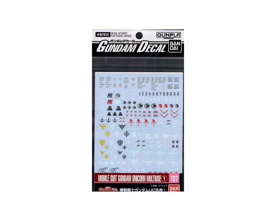 BAS2399781 No. 107 Mobile Suit Gundam Unicorn Model Action Figure Kit
