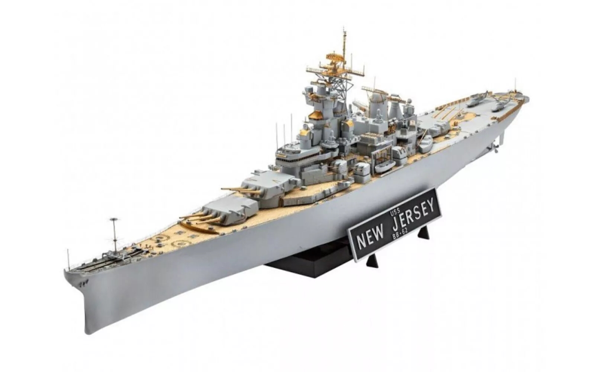 RVL805129 1 by 350 Scale USS NJ 1982 Model Battleship