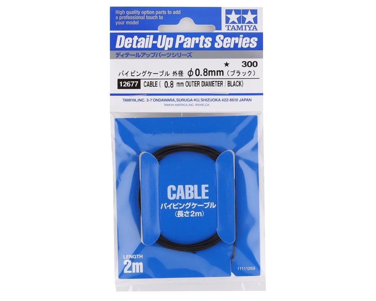 TAM12677 0.8 mm Cable Wire - Black