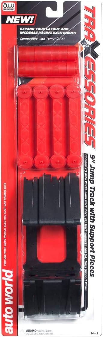 AWDTRX100 9 in. Jump Track with Supports for Model Train