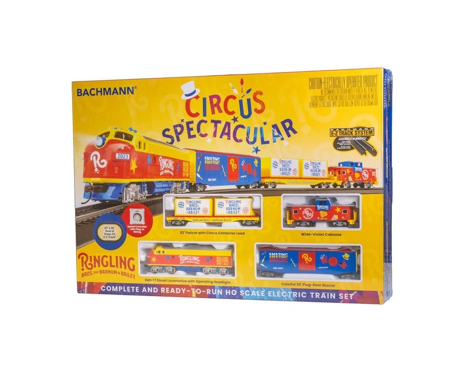 BAC00780 HO Scale Ringling Bros, Barnum & Bailey Circus Model Train Set