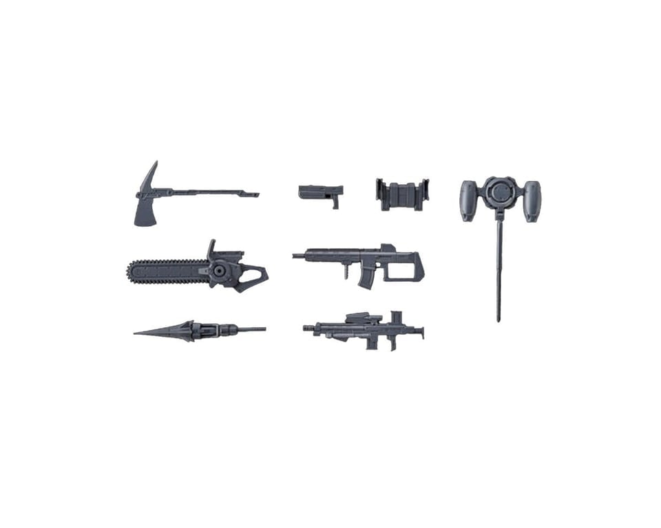 BAS2672916 1 by 72 Scale Amaim Warrior at the Borderline Weapon Set 6 Model Action Figure Kit