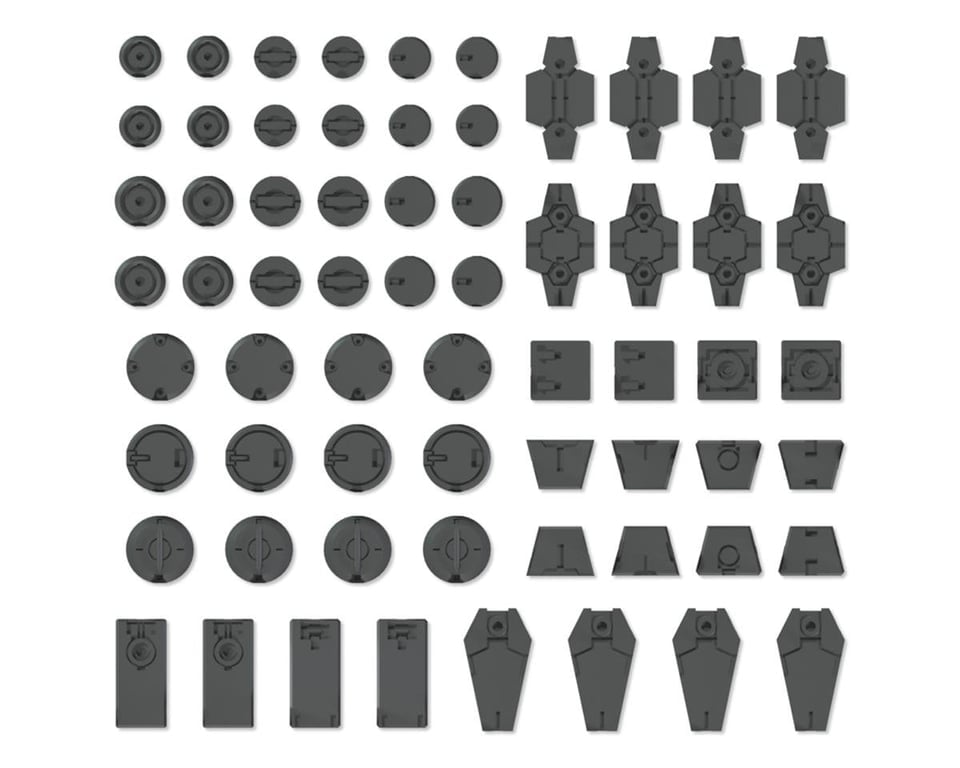 BAS2733960 No. 1 Customize Material Decoration Parts Model Action Figure Kit, Gray