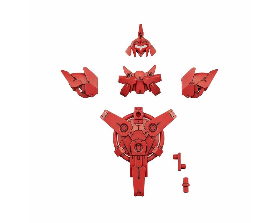 BAS2487794 1 by 144 Scale 30 Minutes Missions Portanova Dark Red Option Armor for Close Fighting Model Action Figure Kit