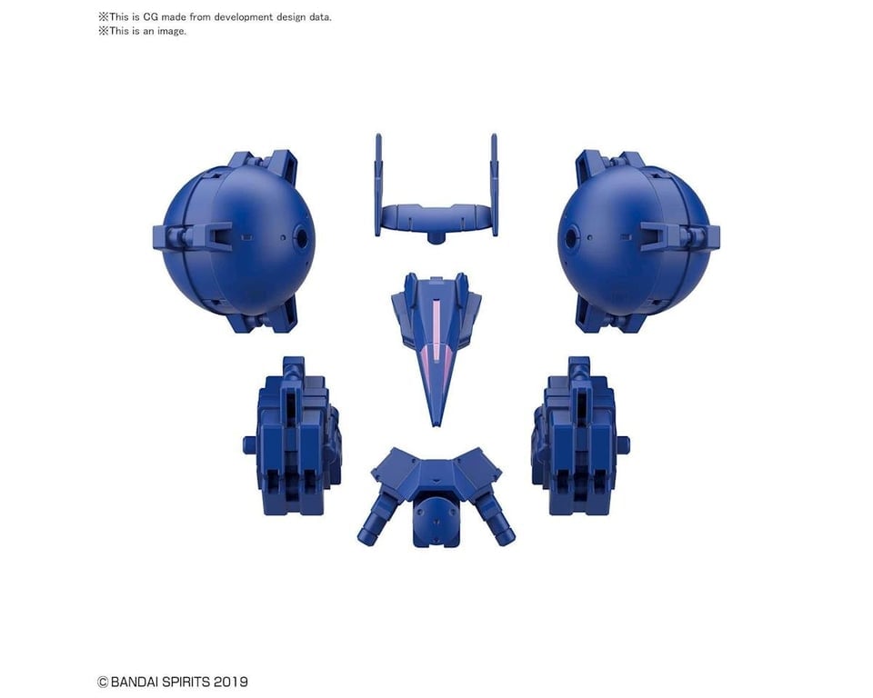 BAS2537339 1 by 144 Scale No. 27 Cielnova Option Armor for High Mobility Model Action Figure Kit, Blue
