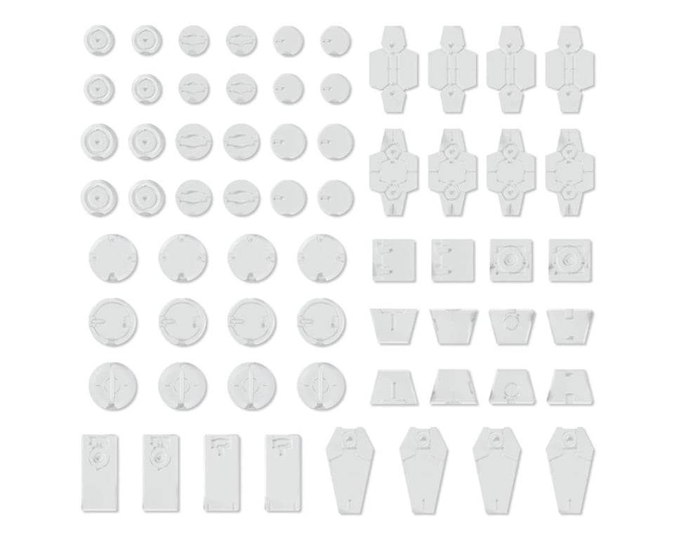 BAS2733949 1 by 144 Scale Customize Material Decoration Parts No. 1 Model Action Figure Kit, White