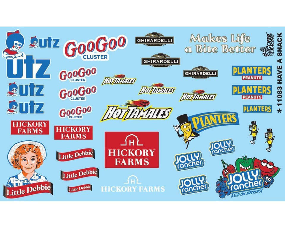 Picture of Gofer Racing GOF11083 Have a Snack Logos Decals