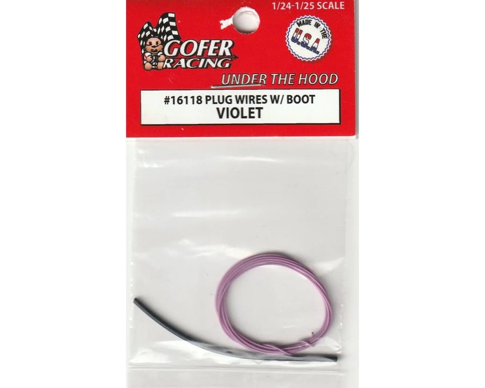 Picture of Gofer Racing GOF16118 1 by 24 - 1 by 25 Scale Plug Wires with Boot&#44; Violet