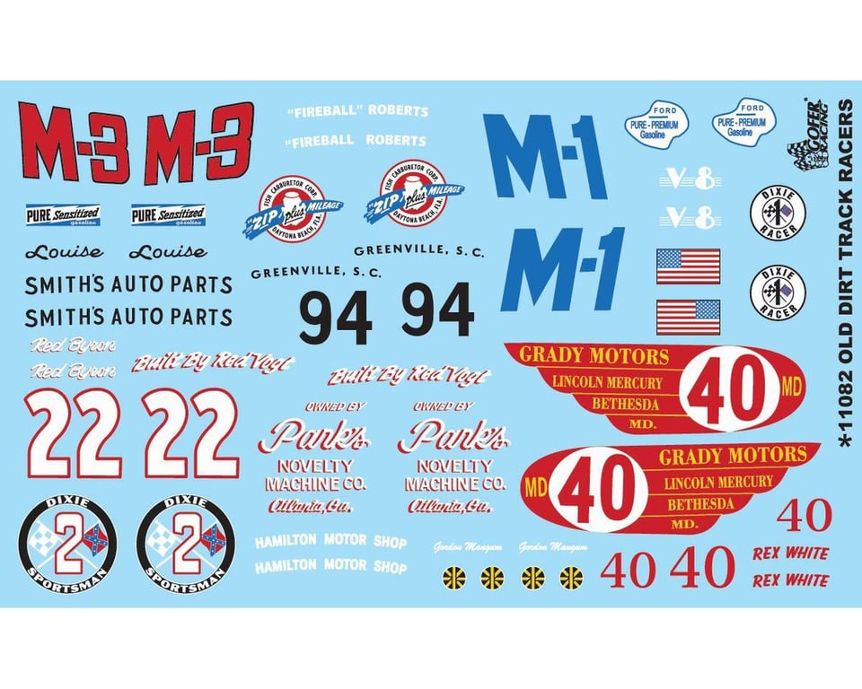 Picture of Gofer Racing GOF11082 Old Dirt Track Racers Decal