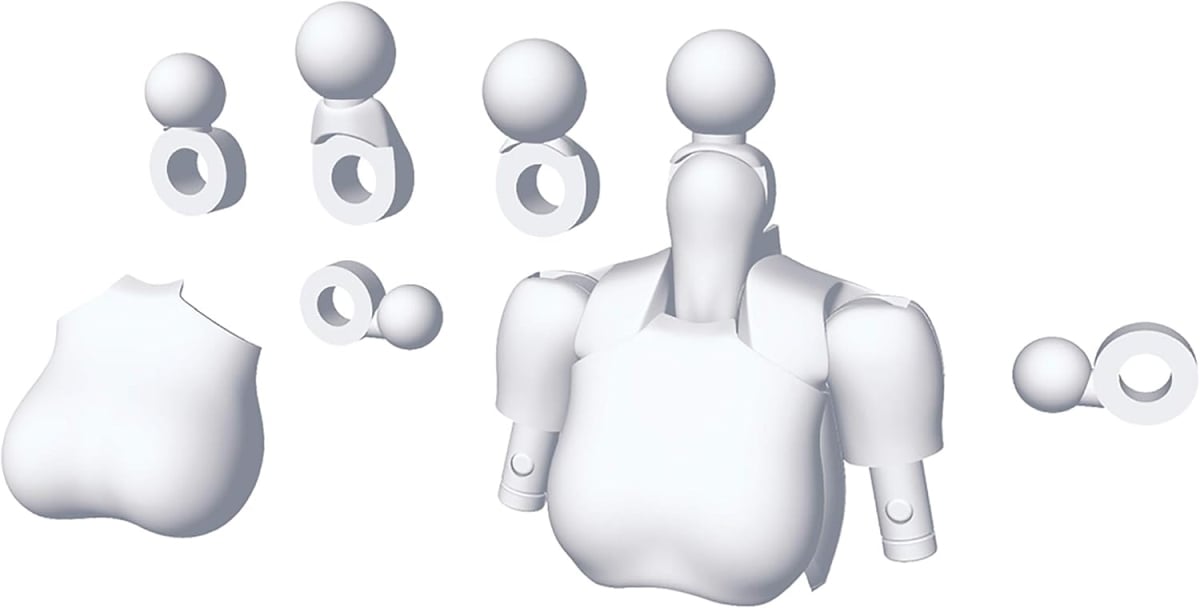 KOTKP580 1 by 1 Scale Megami Device White Version Tops Set for Figure
