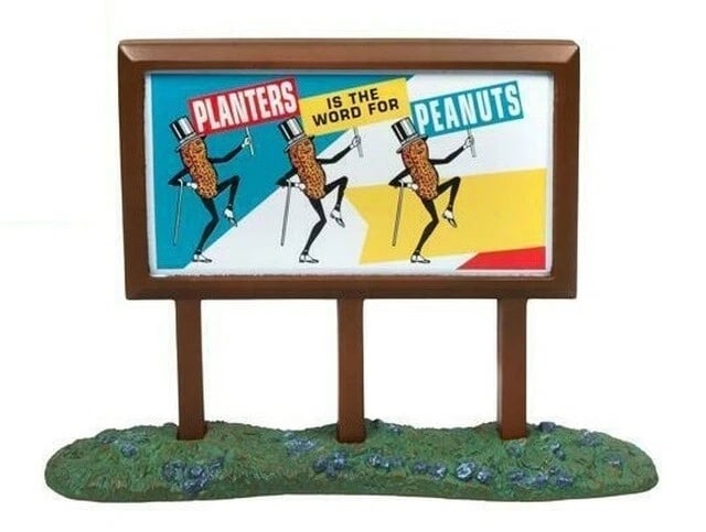 MWI20242 1 by 87 Scale 1950 Planters Peanuts Country Model Billboard