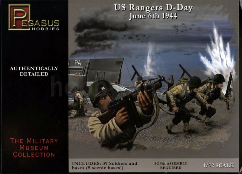 PEG7351 1 by 72 Scale US Ranger D-Day 1944 Figure