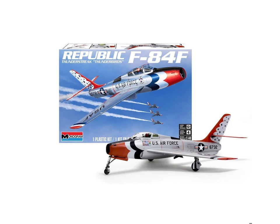 RMX855996 1 by 48 Scale F-84F Thunderstreak Thunderbirds Model Airplane