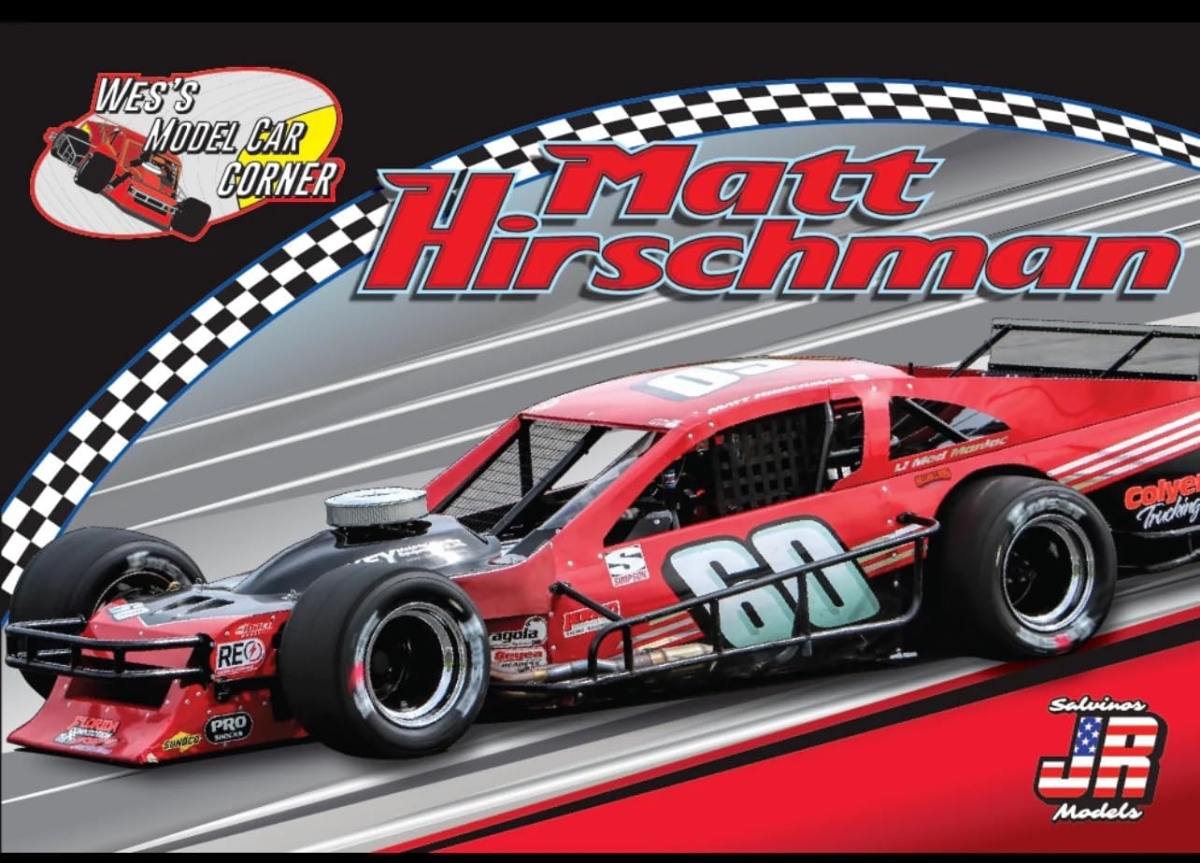 WMCC10060 1 by 25 Scale Matt Hirschman Racing Modified Model Car