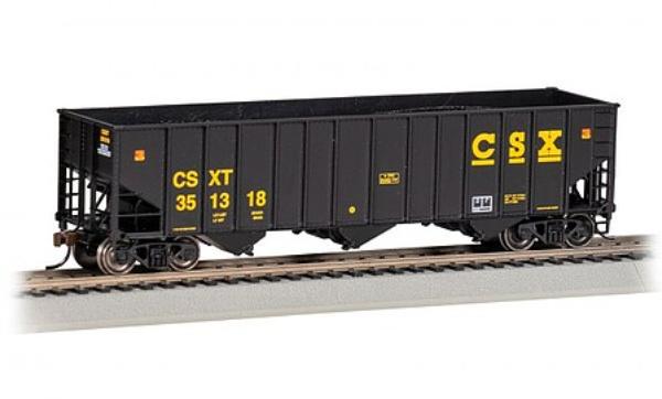 BAC18727 HO Scale CSX No.351318 Bethlehem Steel Three Bay Hopper Model Train