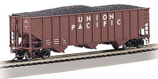 BAC18717 HO Scale No.36328 Union Pacific Bethlehem Steel 3 Bay Hopper Model Train