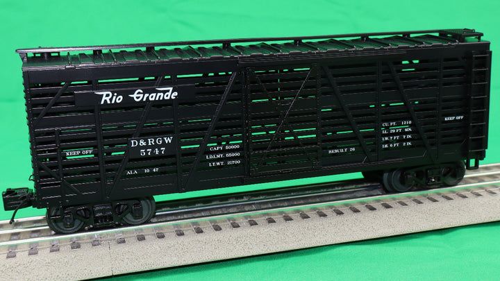 Picture of MTH Electric Trains MTH2094731 Steel Sided Stock Car - Denver & Rio Grande