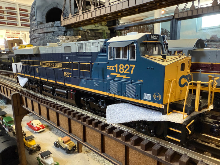 Picture of MTH Electric Trains MTH30212411 O Scale ES44AC Imperial Diesel Engine CSX No. 1827 with PS3 - Baltimore & Ohio Heritage