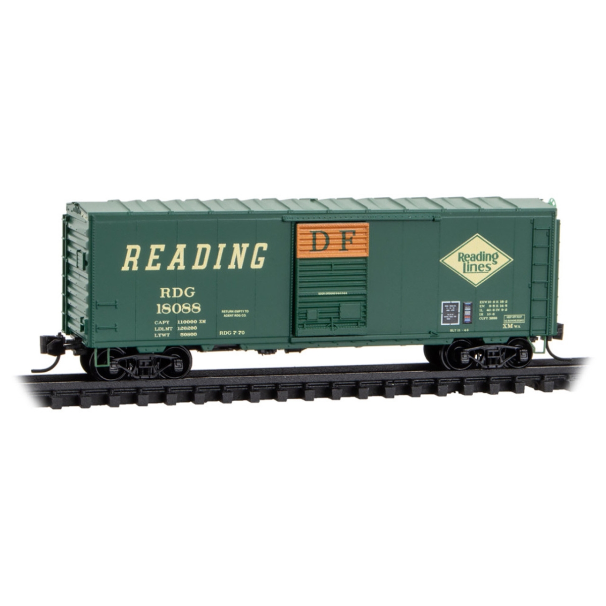 Picture of Micro-Trains Line MTL07300350 40 ft. Standard Boxcar Reading 18088 Boxcar - N Scale