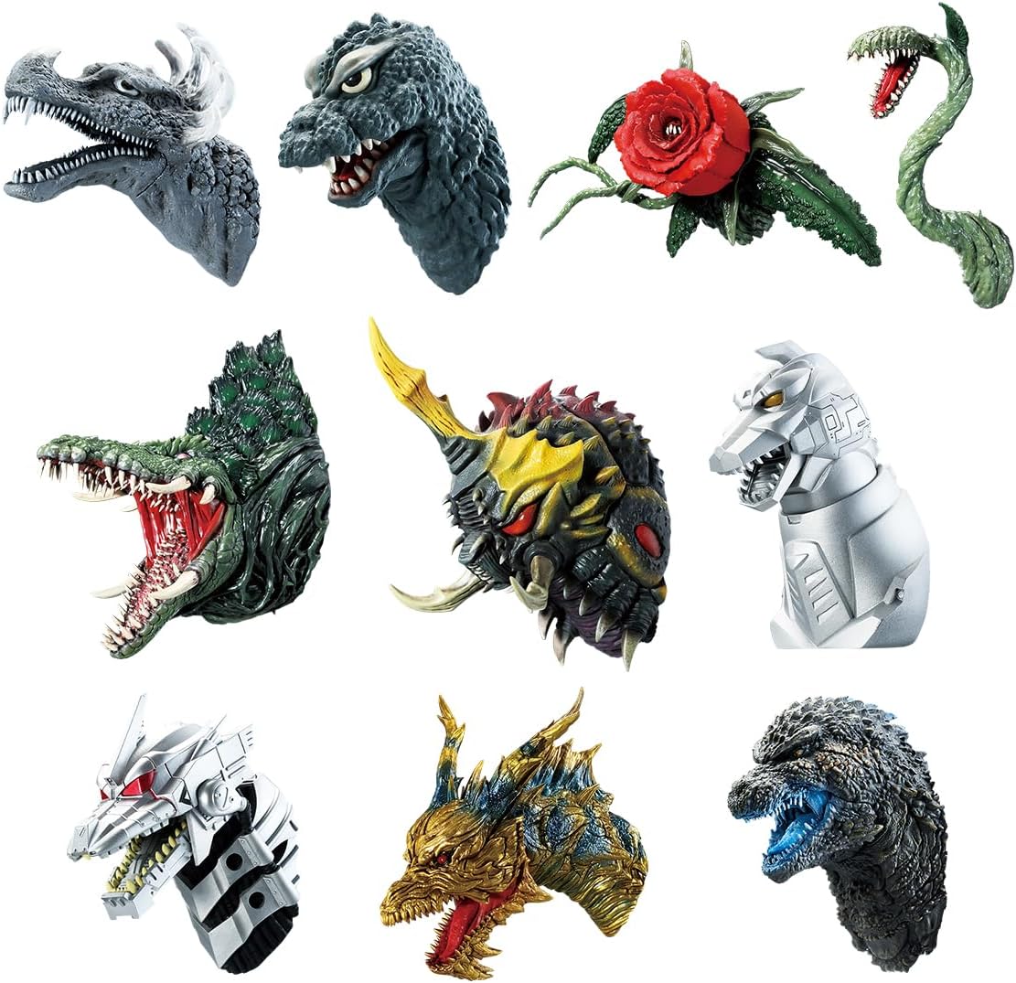 BAS67074 Godzilla Monster Head Magnet - 10 Piece