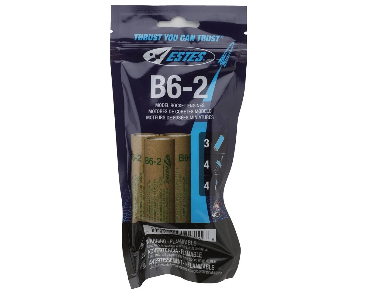 EST10020 18 mm Power B6-2 Standard Bagged Engines